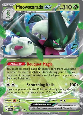 Meowscarada ex - 015/193 - SV02: Paldea Evolved #015