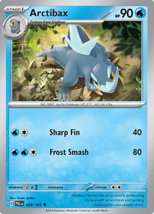 Arctibax - 059/193 - SV02: Paldea Evolved #059