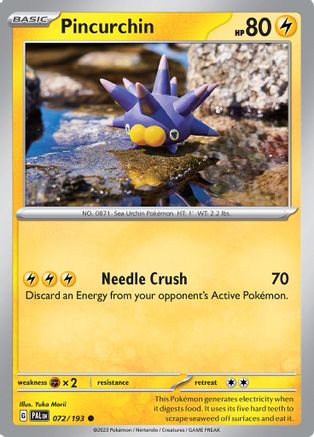 Pincurchin - 072/193 - SV02: Paldea Evolved #072
