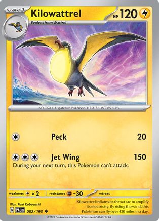 Kilowattrel - SV02: Paldea Evolved #082