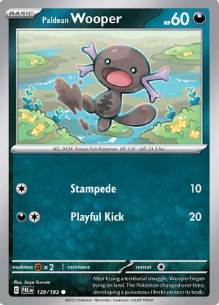 Paldean Wooper - 129/193 - SV02: Paldea Evolved #129