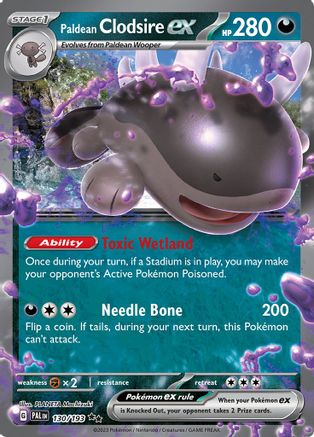 Paldean Clodsire ex - SV02: Paldea Evolved #130