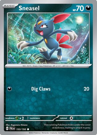 Sneasel - SV02: Paldea Evolved #133