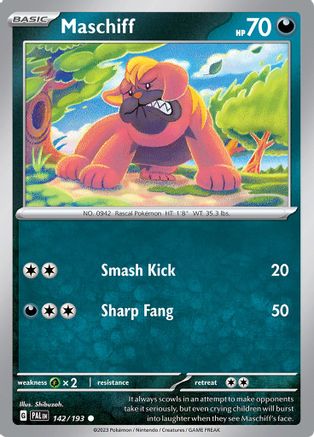 Maschiff - 142/193 - SV02: Paldea Evolved #142