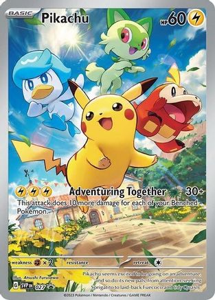 Pikachu - 027 - SV: Scarlet & Violet Promo Cards #027