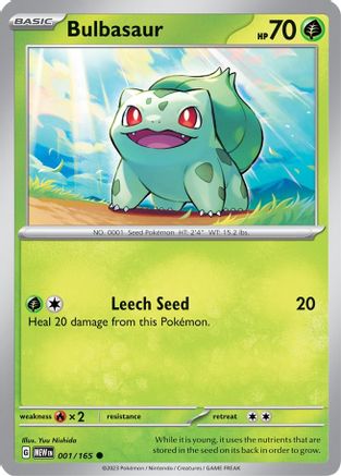 Bulbasaur - 001/165 - SV: Scarlet & Violet 151 #001
