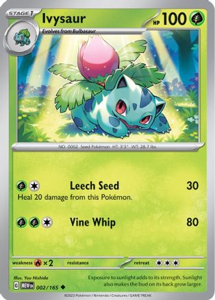 Ivysaur - 002/165 - SV: Scarlet & Violet 151 #002