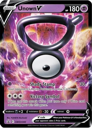 Unown V - SWSH300 - SWSH: Sword & Shield Promo Cards #SWSH300
