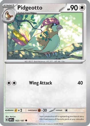 Pidgeotto - SV03: Obsidian Flames #163