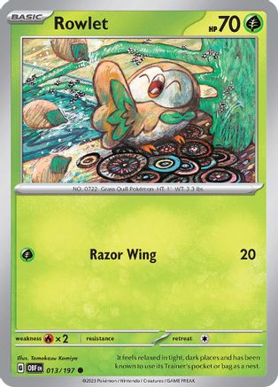 Rowlet - SV03: Obsidian Flames #013