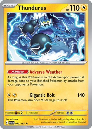 Thundurus - SV03: Obsidian Flames #070
