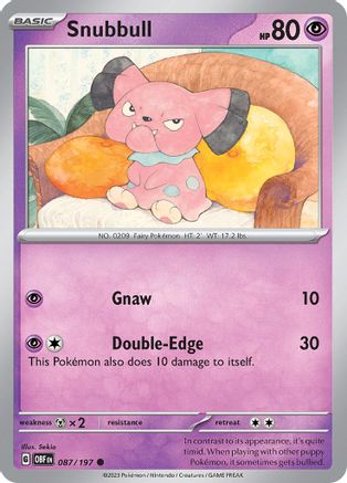 Snubbull - SV03: Obsidian Flames #087