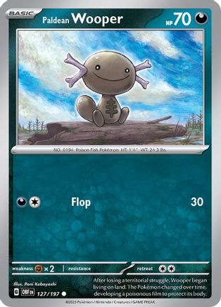 Paldean Wooper - 127/197 - SV03: Obsidian Flames #127