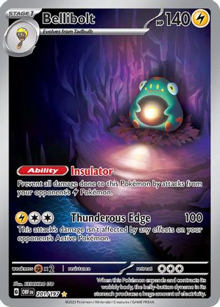 Bellibolt - 201/197 - SV03: Obsidian Flames #201