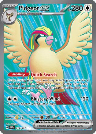 Pidgeot ex - 217/197 - SV03: Obsidian Flames #217