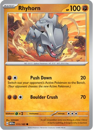 Rhyhorn - SV: Scarlet & Violet 151 #111