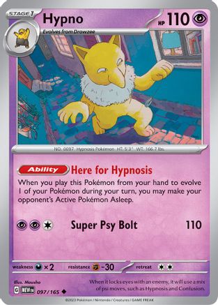 Hypno - SV: Scarlet & Violet 151 #097