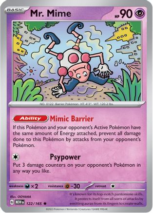 Mr. Mime - 122/165 - SV: Scarlet & Violet 151 #122