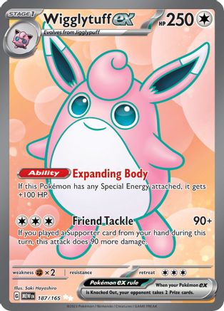 Wigglytuff ex - 187/165 - SV: Scarlet & Violet 151 #187