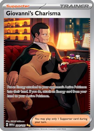 Giovanni's Charisma - 204/165 - SV: Scarlet & Violet 151 #204