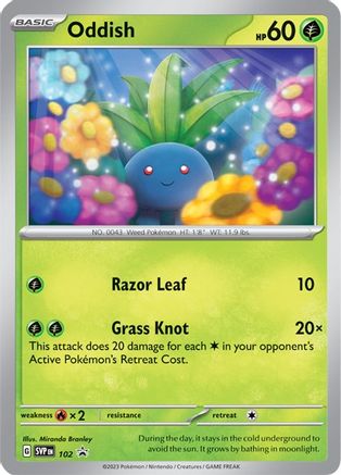Oddish - 102 - SV: Scarlet & Violet Promo Cards #102