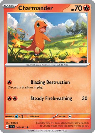 Charmander - 007/091 - SV: Paldean Fates #007