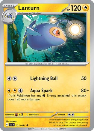Lanturn - SV: Paldean Fates #021