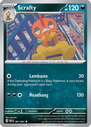 Scrafty - SV: Paldean Fates #061