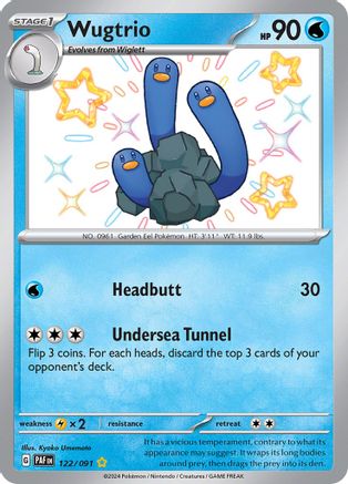 Wugtrio - 122/091 - SV: Paldean Fates #122