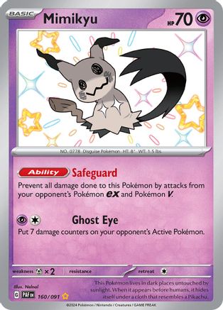 Mimikyu -160/091 - SV: Paldean Fates #160