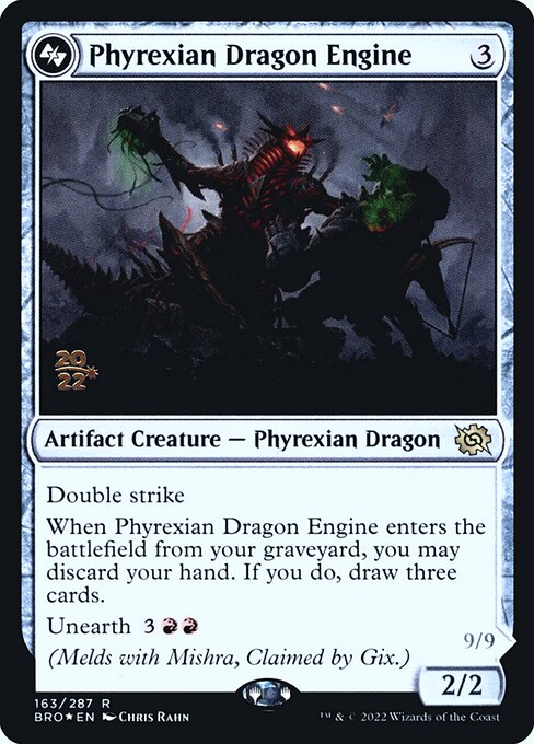 *Foil Phyrexian Dragon Engine — PBRO — 163s
