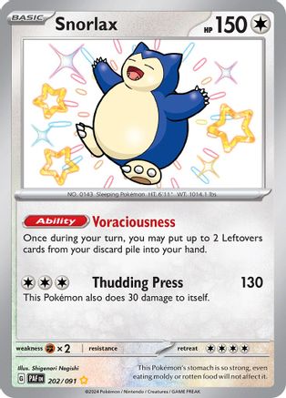 Snorlax - SV: Paldean Fates #202