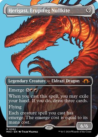 Herigast, Erupting Nullkite (Borderless) - Modern Horizons 3 #362