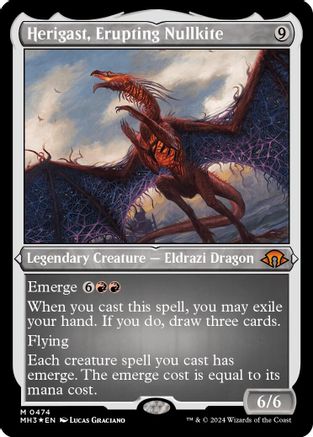 Herigast, Erupting Nullkite (Foil Etched) - Modern Horizons 3 #474