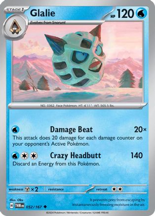 Glalie - SV06: Twilight Masquerade #052