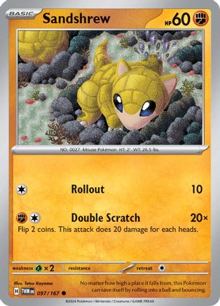 Sandshrew - SV06: Twilight Masquerade #097