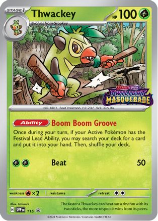 Thwackey - 115 - SV: Scarlet & Violet Promo Cards #115