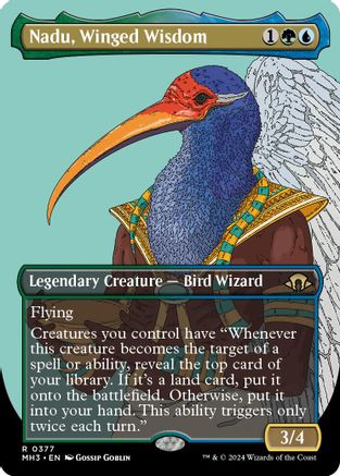 Nadu, Winged Wisdom (Borderless) - Modern Horizons 3 #377