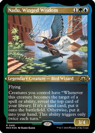 Nadu, Winged Wisdom (Foil Etched) - Modern Horizons 3 #491