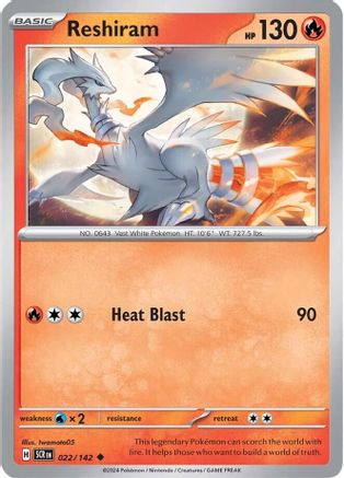 Reshiram - SV07: Stellar Crown #022
