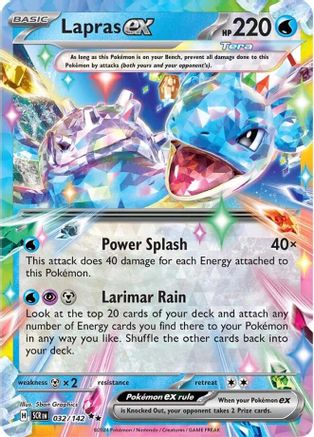 Lapras ex - 032/142 - SV07: Stellar Crown #032