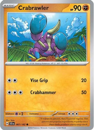 Crabrawler - SV07: Stellar Crown #087