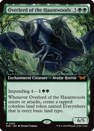 Overlord of the Hauntwoods (Extended Art) - Duskmourn: House of Horror #383