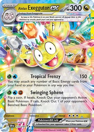 Alolan Exeggutor ex - 133/191 - SV08: Surging Sparks #133
