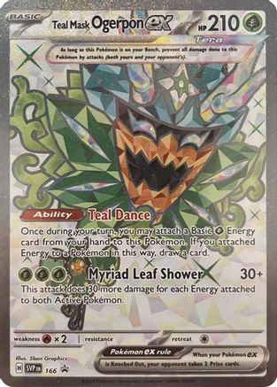 Teal Mask Ogerpon ex - 166 - SV: Scarlet & Violet Promo Cards #166
