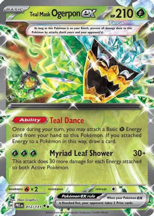 Teal Mask Ogerpon ex - 012/131 - SV: Prismatic Evolutions #012
