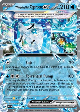 Wellspring Mask Ogerpon ex - 027/131 - SV: Prismatic Evolutions #027