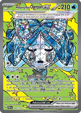 Wellspring Mask Ogerpon ex - 152/131 - SV: Prismatic Evolutions #152