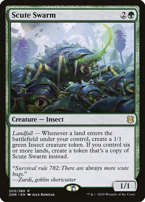 Scute Swarm - (znr-203) - Near Mint (*Foil )
