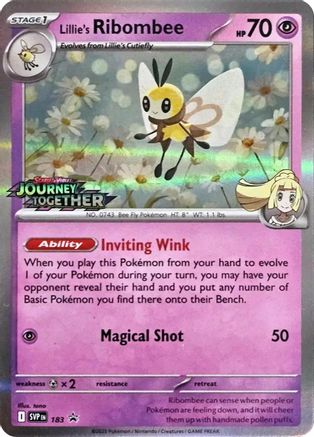 Lillie's Ribombee - 183 (Prerelease) - SV: Scarlet & Violet Promo Cards #183